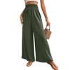 Women's Fashion Holiday Trousers Casual Tight Waist Wide Leg Pants