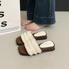 2025 Summer Women's Flat Summer Skirt Going Out One Word Seaside Beach Mop with New Cool Slippers Women's Outer Wear