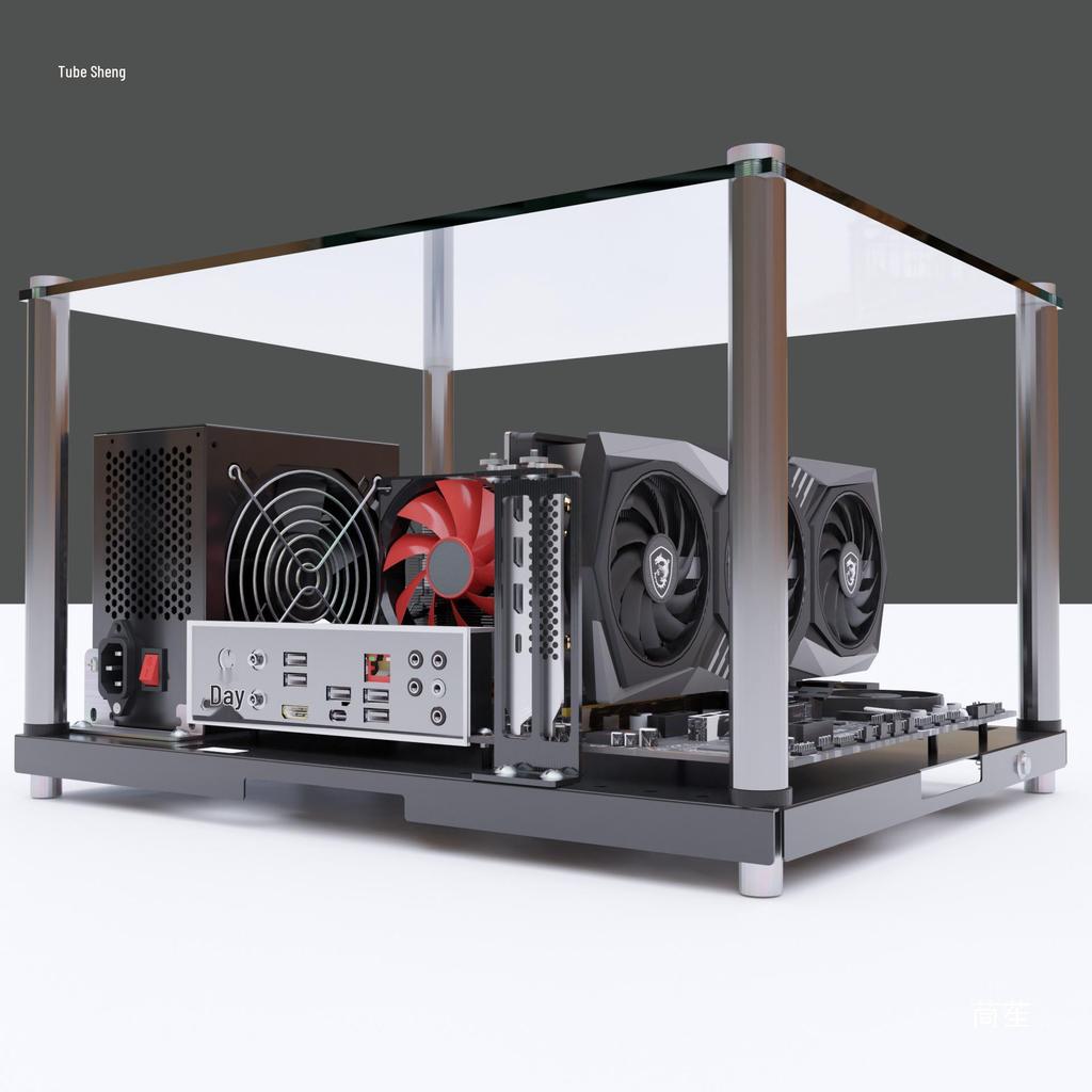 Minimalistisches offenes PC-Gehäuse Motherboard-Tray für ATX/MATX Testplattform