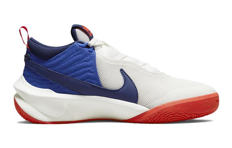 Nike Team Hustle D 10 Slip Resistant Abrasion Resistant Low Top Children's Basketball Shoes CW6735-103