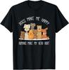 Hund macht glückliche Menschen macht meinen Kopf weh Lustiges Haustier Unisex T-Shirt