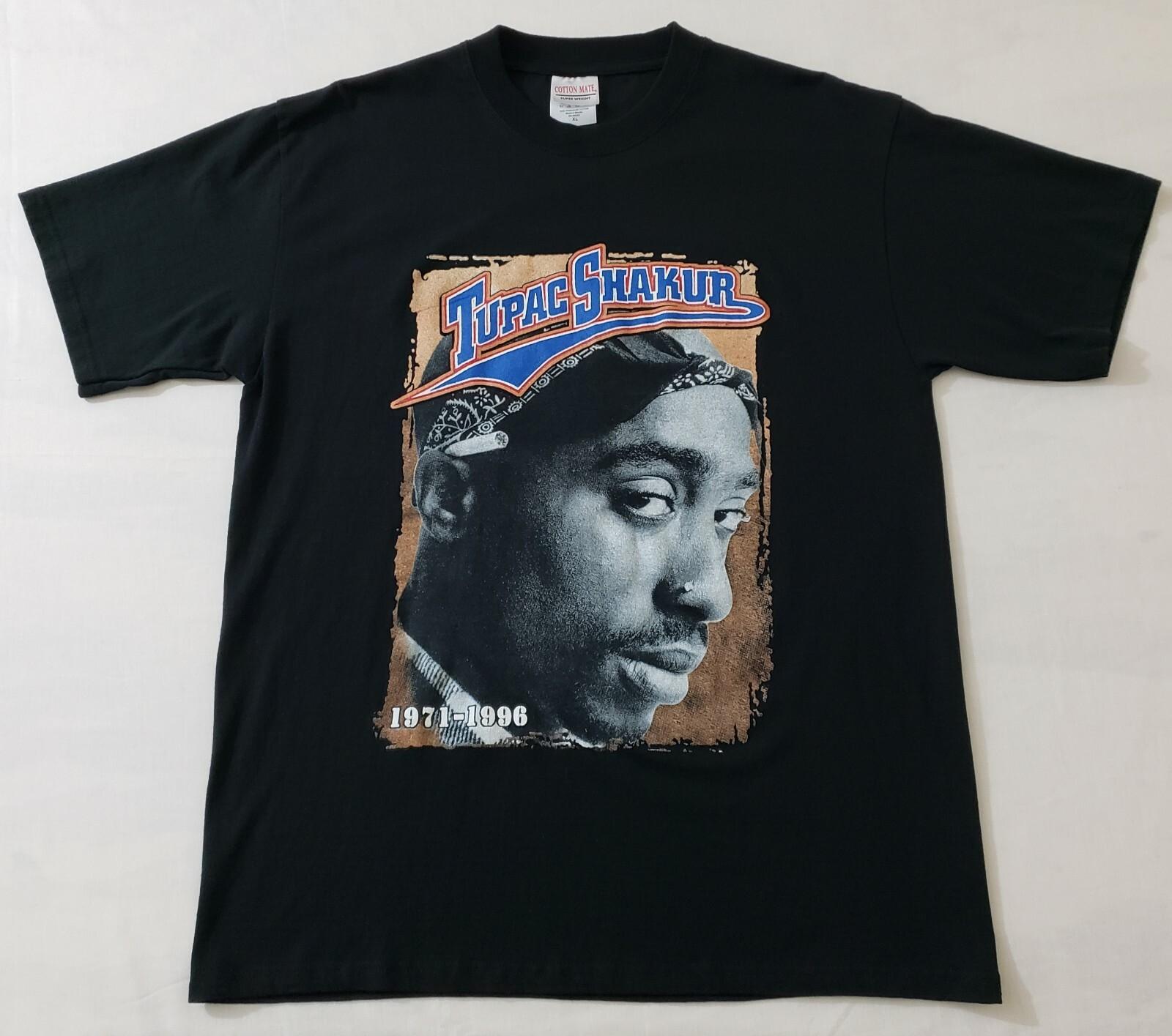 Vintage 1990s Tupac Shakur Memorial T-Shirt Sz Large/XL 2PAC 90s Rap Tee Hip Hop XXXXL