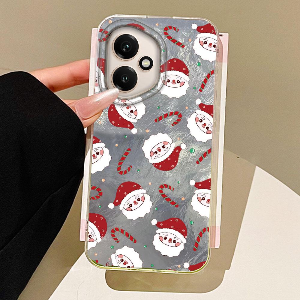 

Рождественский чехол для телефона с Санта-Клаусом для Honor 400 200 90 Smart Pro Magic7 6 5 70 Lite X9a X9c X9b X8b X8a X8c X7c X7b X6c X6 Honor 400 белый