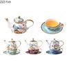 Phoenix Bone China Cup&saucer Exquisite Gold-plated Coffee Mug Dining Table Milk Mugs Afternoon Tea Teacup Fruits Juice Cup