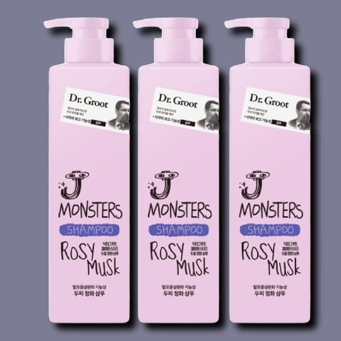 Dr. Groot Jay Monsters Scalp Purifying Shampoo 385ml x 3 Rosy Musk (30223653)