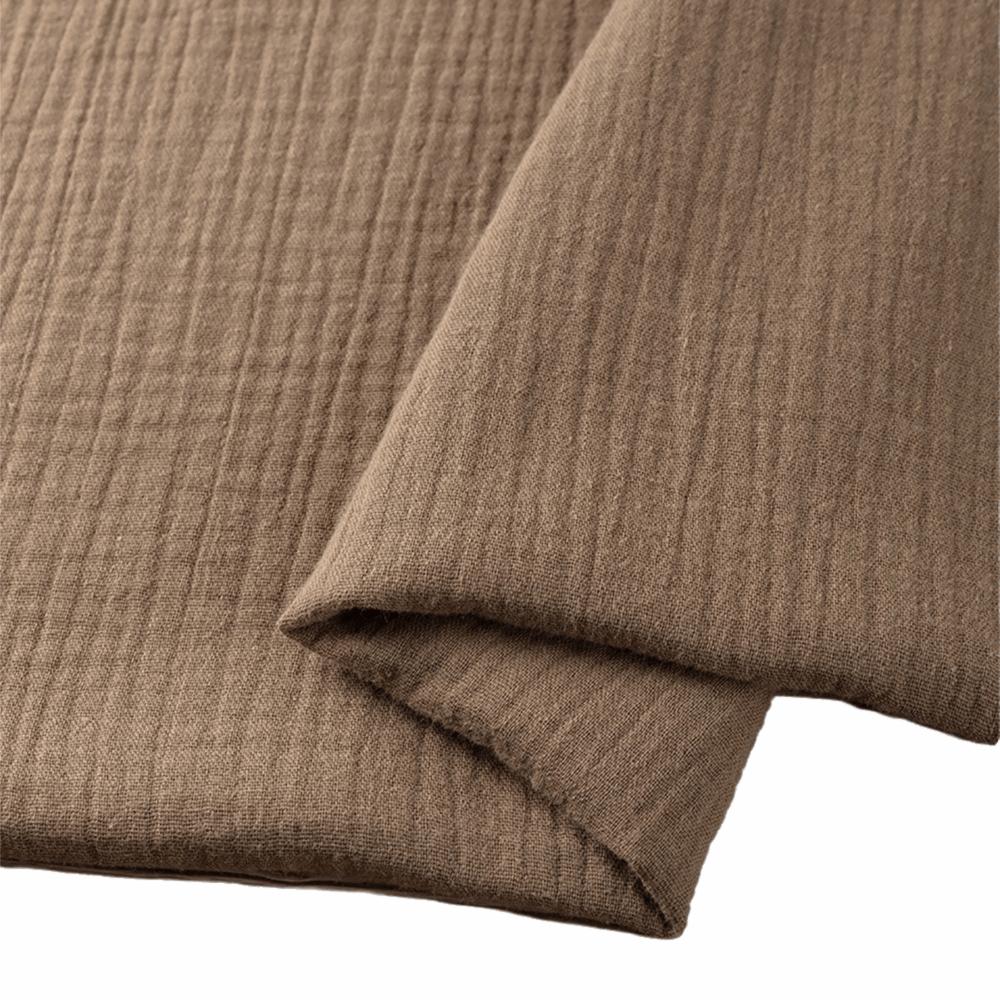 Full Cotton Double Gauze Cotton Fabric Double-Layer Breathable Material Cotton Gauze Fabric Lightweight Textured Double Fabric