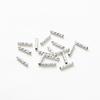 100 pezzi 7MM 10MM Ottone Placcato Oro 14K 18K Tubo Dritto per Creazione Braccialetti Tubi a Strisce Forniture per Gioielli Accessori Fai da Te