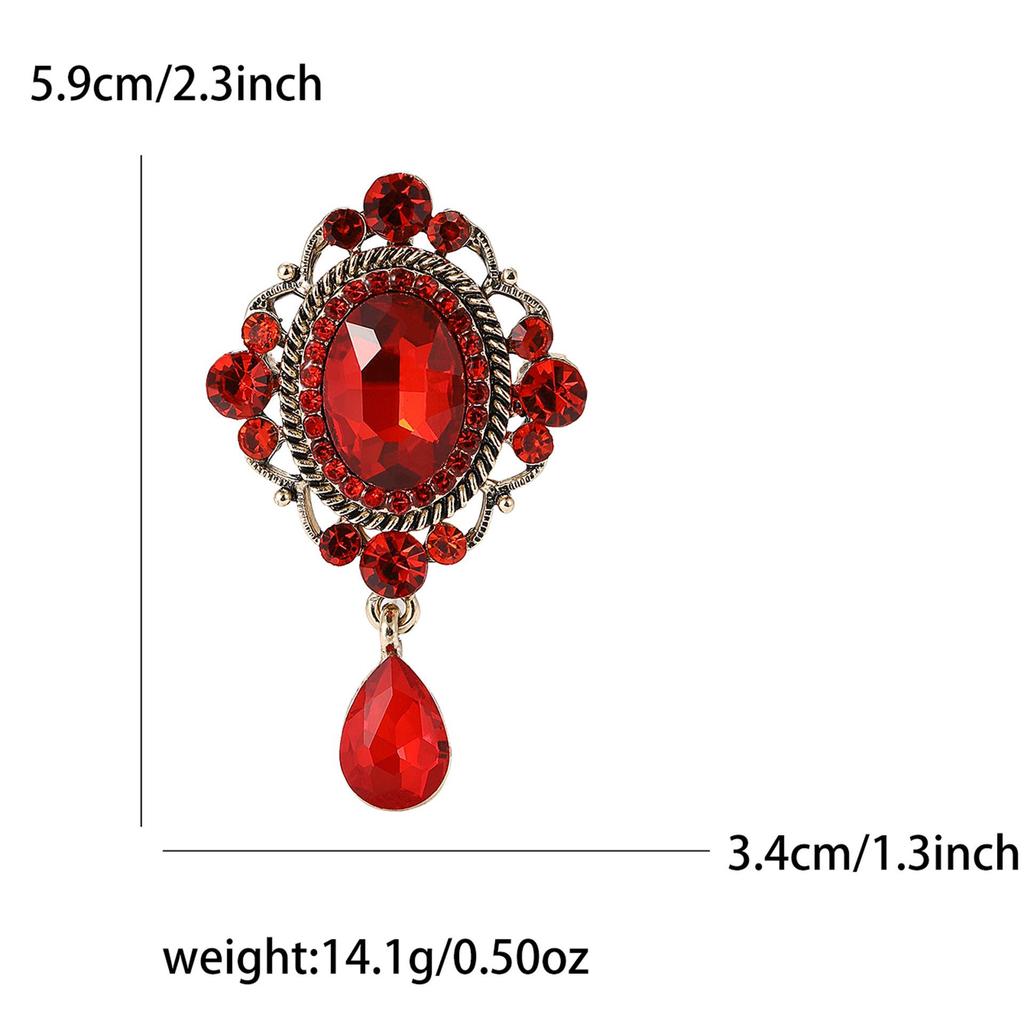 Retro Glass Pearl Brooch Pendant: Women's Anti-Exposure Corsage Collar Pin