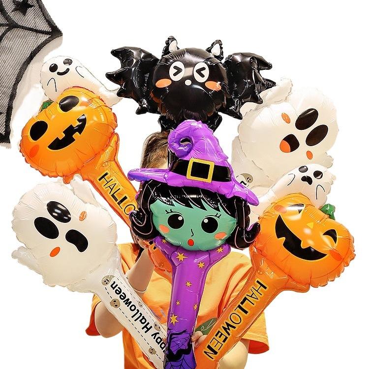 Halloween Decorations, Jack-O-Lanterns, Balloons, Hand-Held Sticks, Props, Kindergarten Gifts, Bar Activities, Party Atmosphere Arrangement