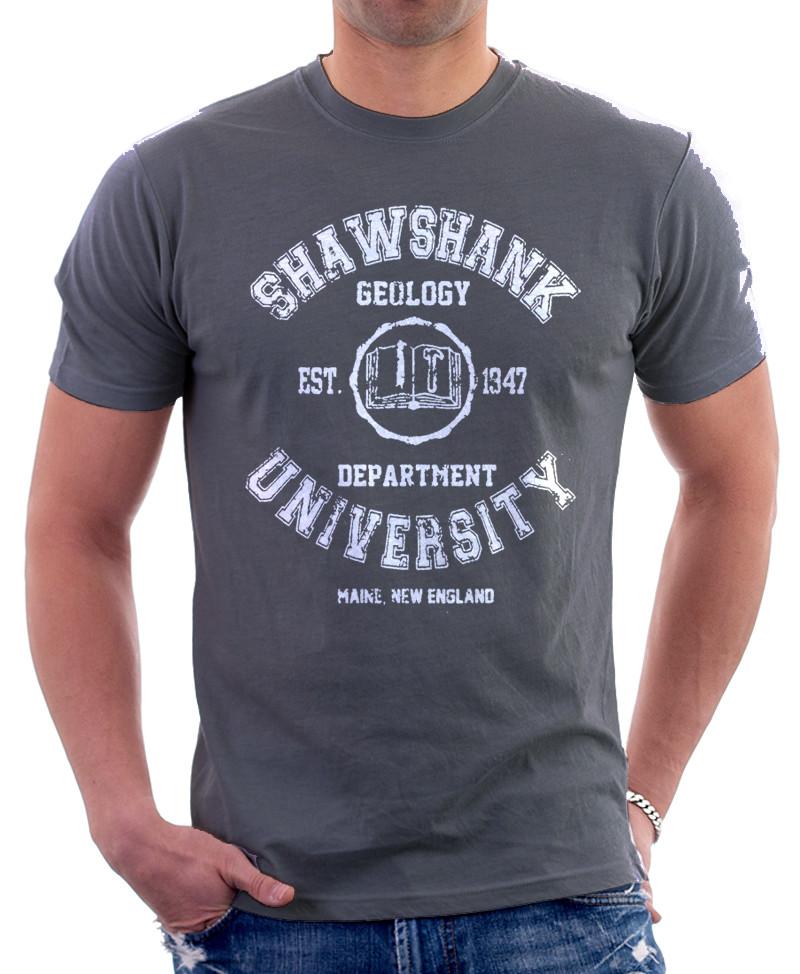 Shawshank University Redemption Geology department grey t-shirt OZ9829 S разноцветный