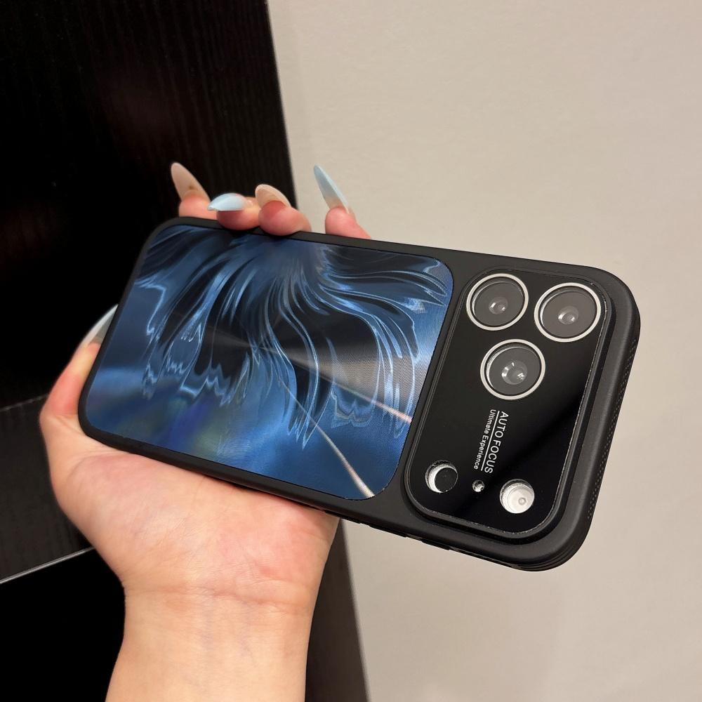 Luxury Frame Heat Dissipation CD Feather Pattern Phone Case For iPhone 17 Pro Max 16 14 15 Pro Camera Protection Back PC Cover