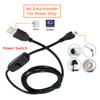 PW-015-MM 1.5m Micro USB Male to USB-A Male Cable with Power On/Off Button for DC5V Desk Lamp Fan Camera