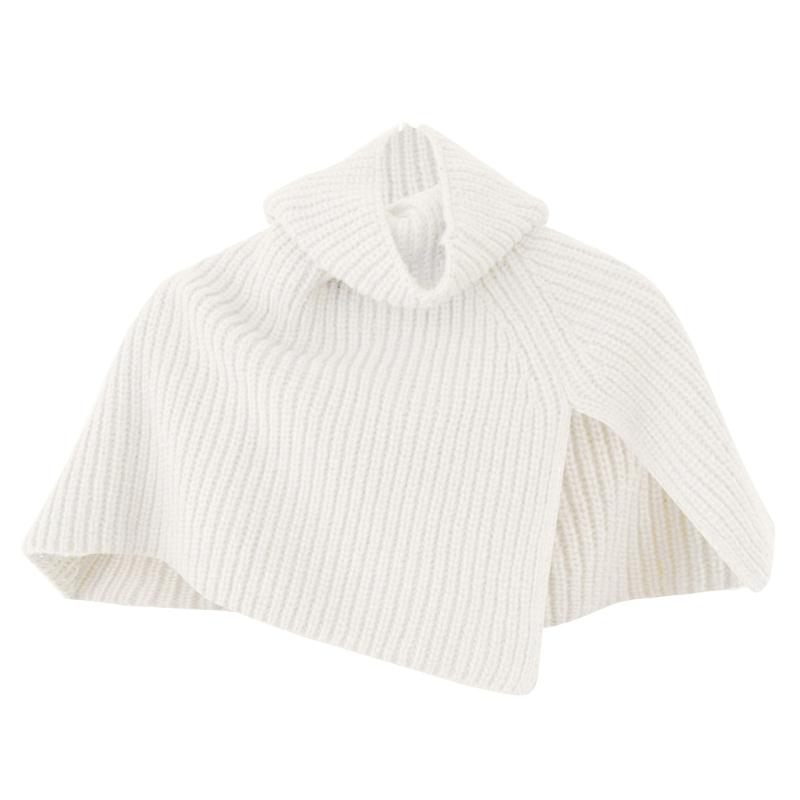 Detachable Sweater Collar Pullover Scarf Shawl Wrap Shrug Winter Warm Neck Warmer Knit Turtleneck Shawl Cape