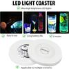 Illuminating LED Coasters, 3 Lighting Modes, Pack of 10 (Daylight White)
