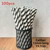 Paper Straws 12mm Degradable Largecapacity Bubble Tea Colorful Party Decor For Cafes