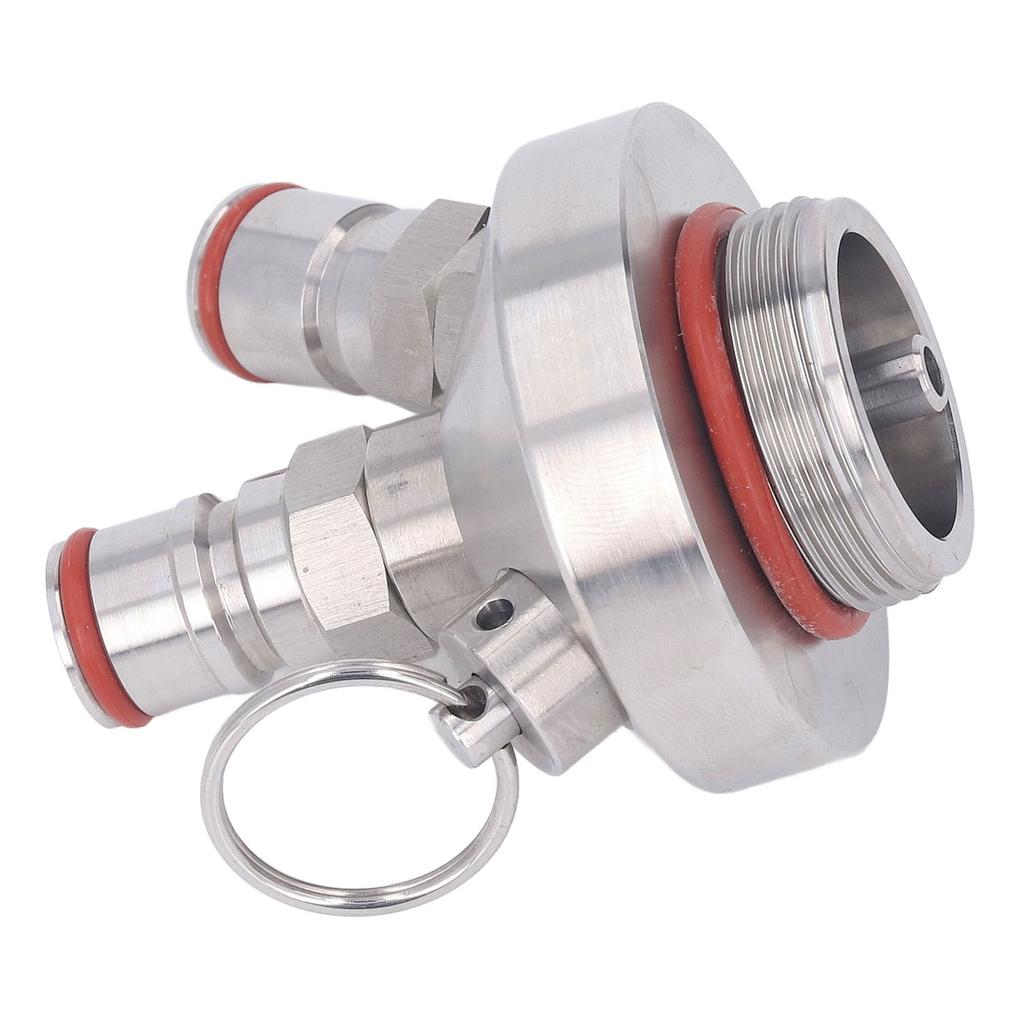 Nerezový Dvojitý Kulový Zámek Mini Keg Dávkovač Mini Pivo Keg Hlava pro 2L 3.6L 4L 5L 10L Mini