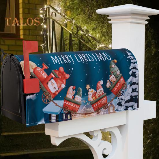 Vánoční obal na poštovní schránku Zimní Santa Xmas Tree Gnome Poštovní obaly Slavnostní sváteční výzdoba poštovní schránky Domácí kancelář Party dekorace