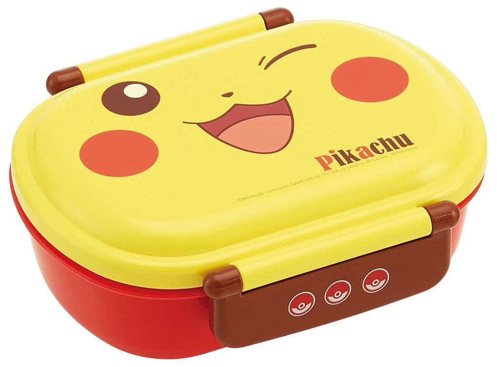 Skater Antibacterial Lunch Pikachu Made in Japan Children's Box, Fluffy, 360ml, Pokémon Face, (QAF2BAAG-A)
