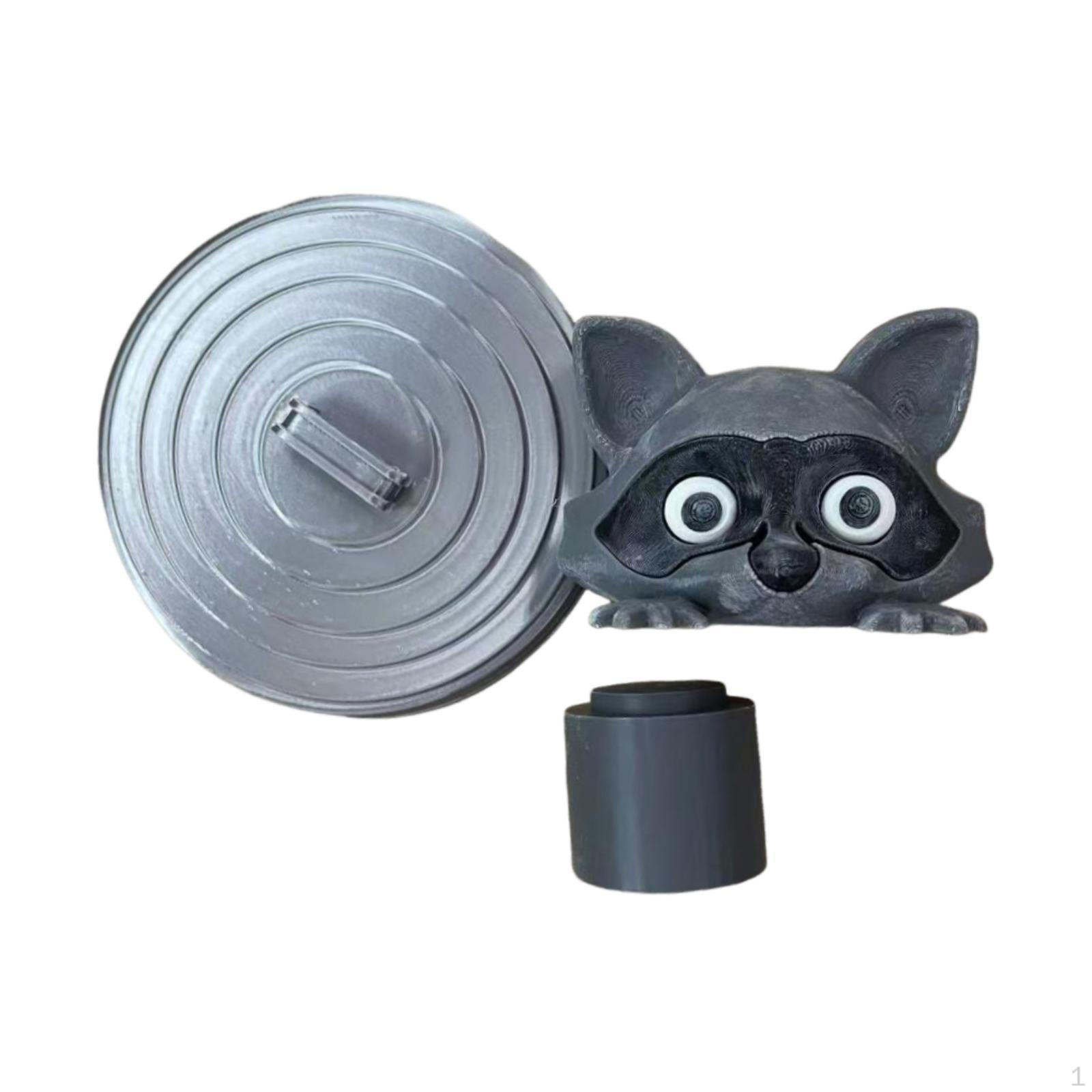 

Raccoon Toilet Paper Holder Dispenser Tissue Storage Convenient PLA Made Suitable for Bathroom Silver Gray