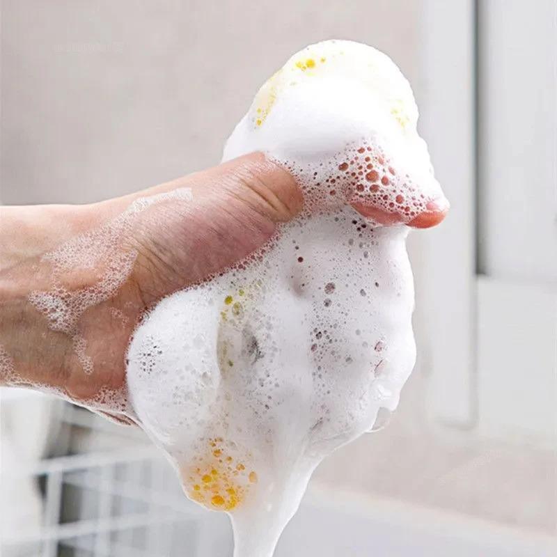 3/5/10Pcs Double Side Dishwashing Sponge Dish Washing Brush Pan Pot Dish Wash Sponges Household Cleaning Kitchen Tools
