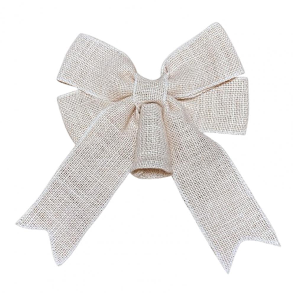 

Christmas Tree Bow Decoration Burlap Bow for Holiday Decor Rustic Burlap Bow Set for Christmas Tree Topper Wedding for Wreaths