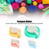 4 Sizes Pompom Maker Plastic DIY Fluff Ball Weaving Needlework Knitting Tools Set