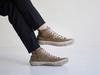 Spingle Handmade Kangaroo Leather Sneakers Spm-443 Dark Gray