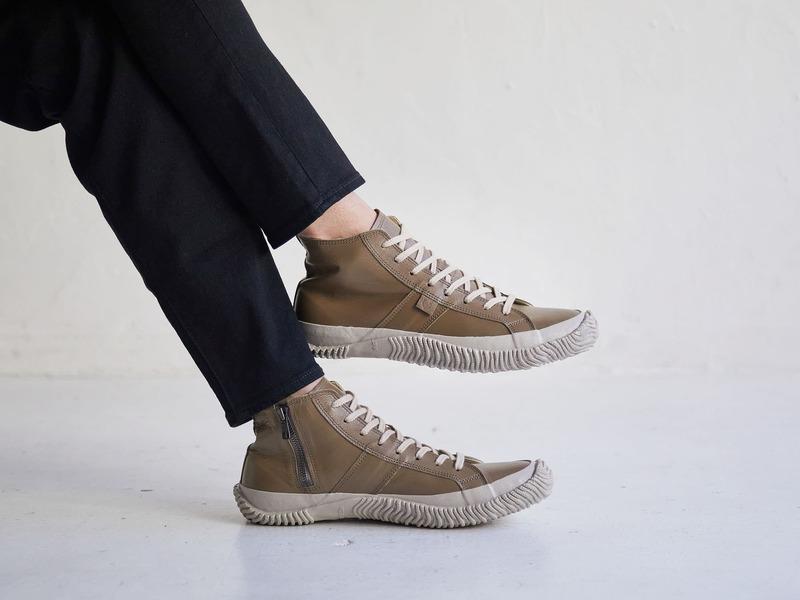 Spingle Handmade Kangaroo Leather Sneakers Spm-443 Dark Gray