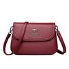 Small Square-shaped Crossbody Bag, Soft Leather, Middle-aged Mother's Bag, Single Shoulder Bag, Small Bag Casually