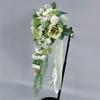 Rose Bouquets for Bride Gracefuls Elegant Artificial Rose Bridals Bouquets