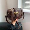 Internet Celebrity Fashion Bag 2025 New Trendy High Sense Stone Pattern Shoulder Chain Women's Bag Crossbody Versatile Saddle Bag