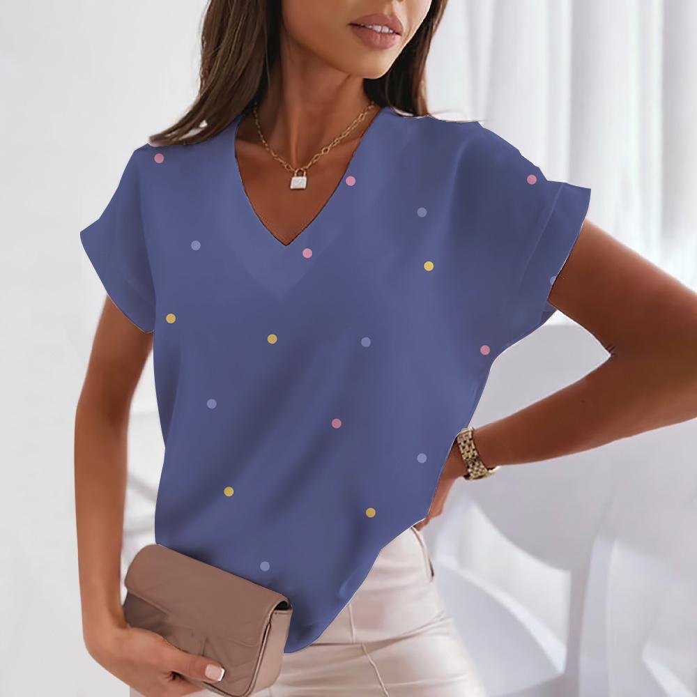 

Летняя женская футболка, повседневная одежда, удобная футболка с коротким рукавом, модный топ с v-образным вырезом, мягкая женская одежда высокого качества XL