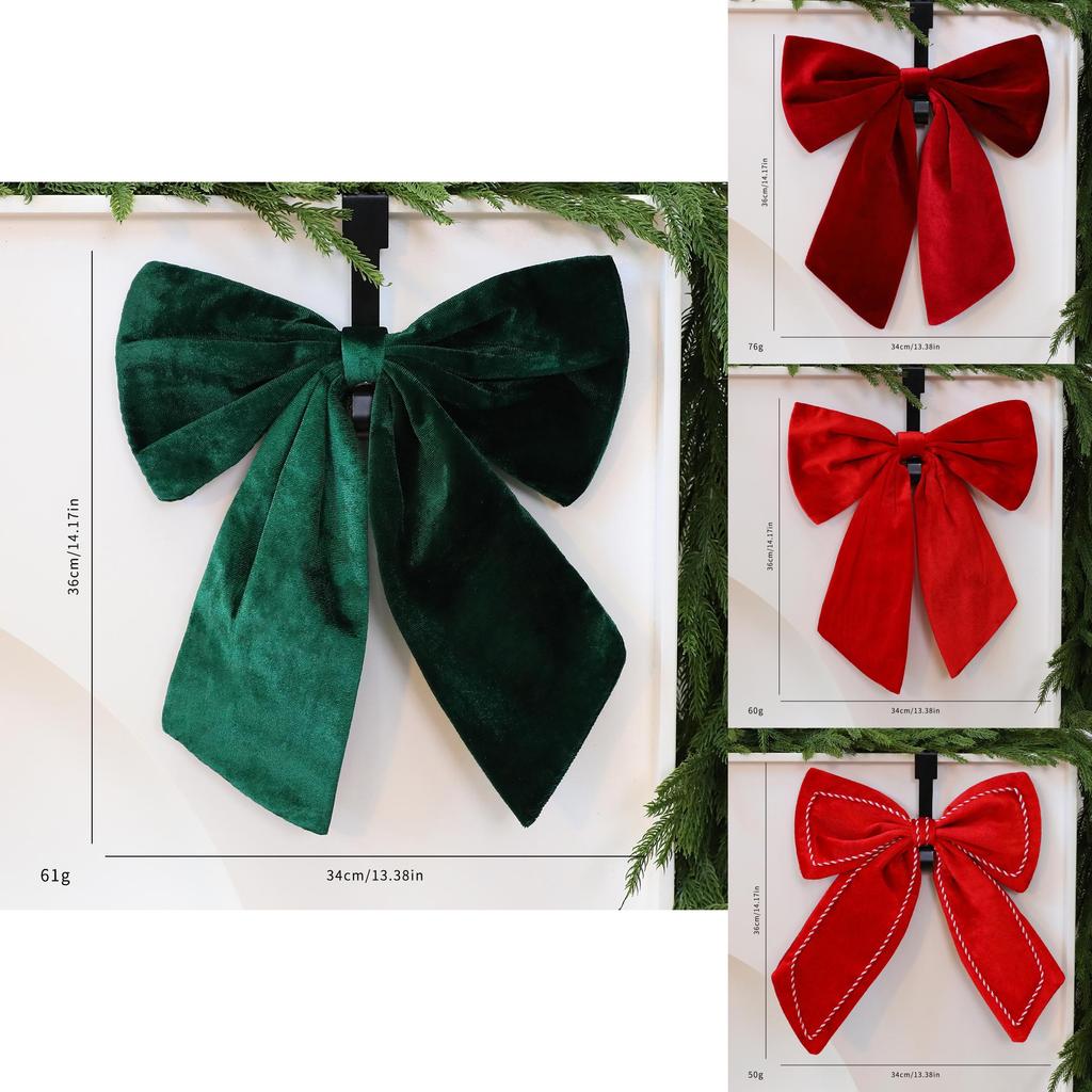 Julklapp i sammet med rosett och glitter för julgransdekorationer