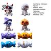 Small Ghost Skeleton Ornaments 8 Pcs Halloween Mini Resin Figurines Tiny Spooky Zombie Candy Themed Statue for Crafts Party Favors Fairy