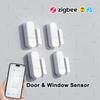 4Pcs Zigbee Door Window Sensor Alarm Detector Burglar Magnetic Contact Open Close APP Remote Monitoring Smart Home Security Z2M