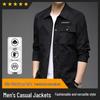 Hengyuanxiang Men's Stand Collar Casual Jacket