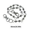 Fashionable Sturdy Alloy Punk Chain Featuring Powerful Designs Jewelry Accessory for Music Festivals and Parties