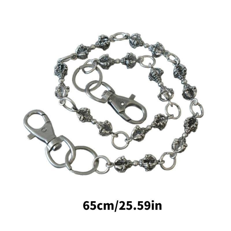 Fashionable Sturdy Alloy Punk Chain Featuring Powerful Designs Jewelry Accessory for Music Festivals and Parties