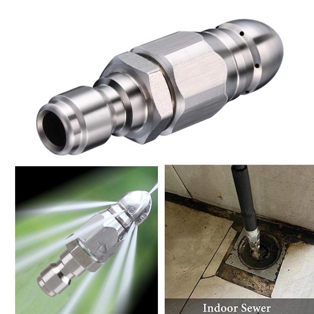 Drain Jetter Hose Pressure Washer Nozzle Sewer Jetter Nozzle 200g Weight