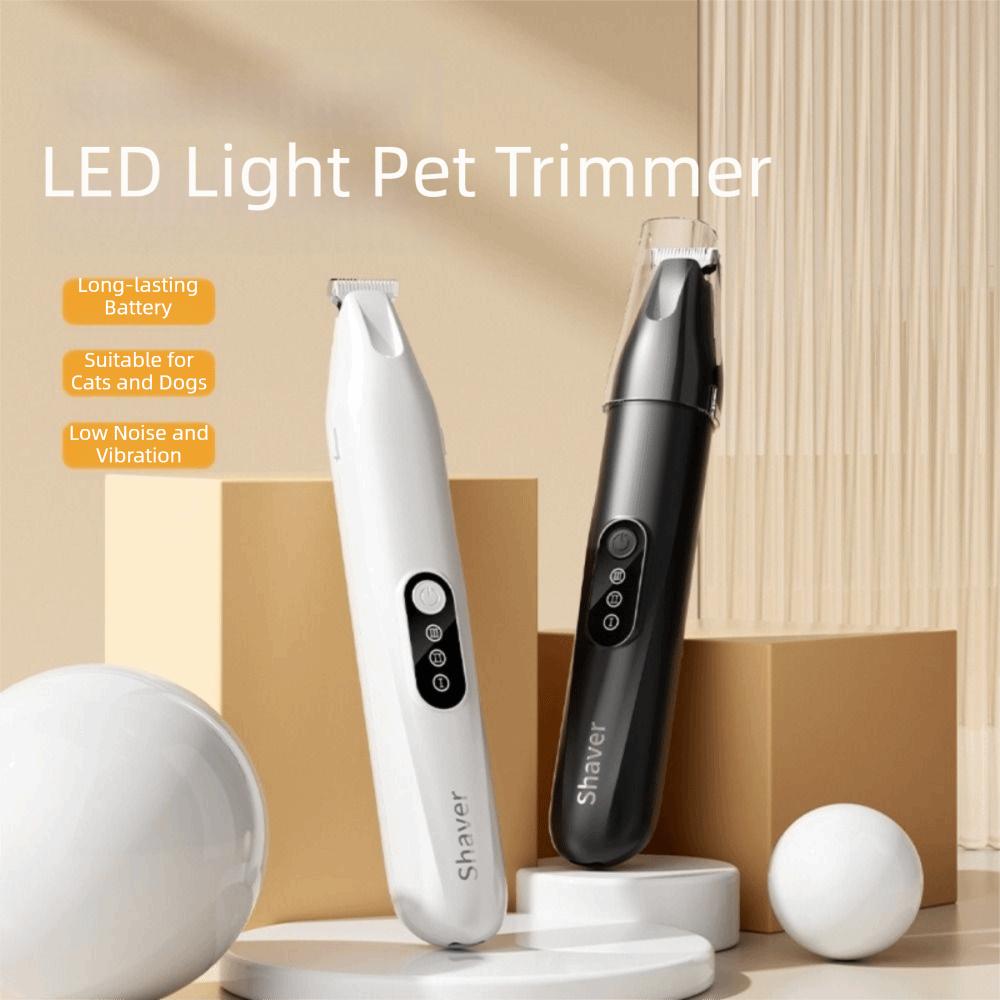 Electric Pet Hair Trimmer USB Charging Quiet Operation Pet Grooming Clippers Professional with LED Cat Electric Shaver