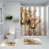 Exquisite Digital Printing Shower Curtain Four-Piece Fashion Shower Curtain Creative Personality Butterfly Series Shower Curtain
