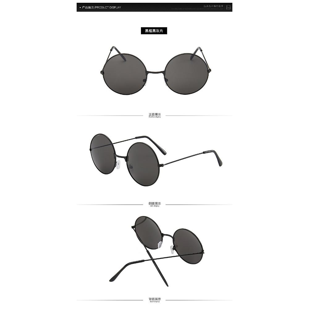 Retro Sunglasses Men's and Women's Round Prince Sunglasses Toad Glasses Color Reflective Sunglasses On the Beach Prince Glasses