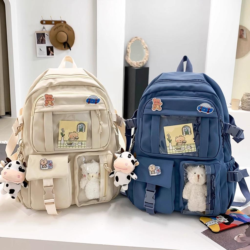 Girls Backpack Cute School Bags for Student Teens Pockets Laptop Backpacks