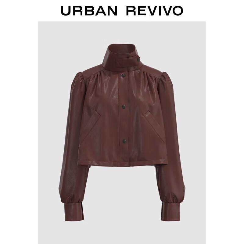 

UR Women s Puff Sleeve Stand Collar Jacket S