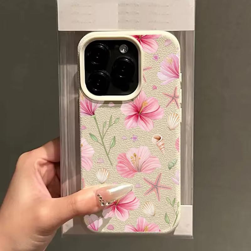 Sweet Lily Flower Lychee Pattern Phone Case For iPhone 17 16 15 14 13 12 11 Pro Max 16e 17e X XR XS Max Shockproof Soft Cover