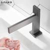 W2557 Nordic Full Copper Square Hot and Cold Basin Mixer Black / Chrome / Golden Basin Faucet Single Handle Water Tap