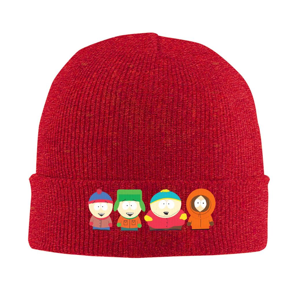 South-Parks Cartoon Hat Autumn Winter Skullies Beanies New Cartman Kyle Kenny Stan Cap Female Male Acrylic Bonnet