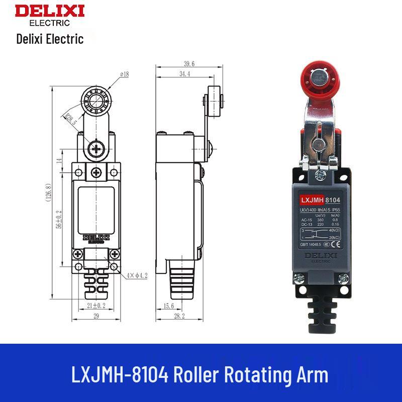 DELIXI LXJM S8108 Roller Limit Switch Replacement for LXJM1