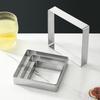 5Pcs/Set Stainless Steel Cookie Cutter Rectangle Dough Mold Bake Tools Biscuit Mold  Pastry