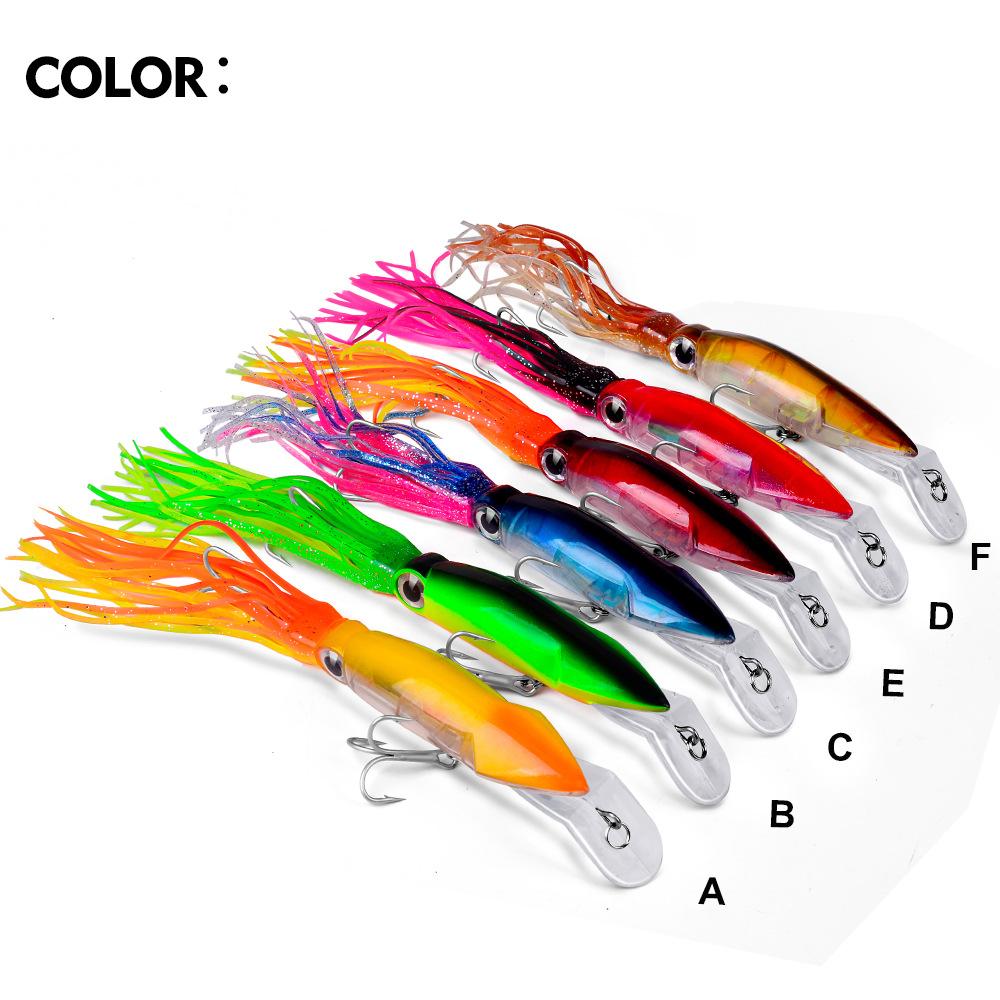 14cm Lure Bait Plastic Bait with Whisker Squid Hard Bait 40g Sea Bait
